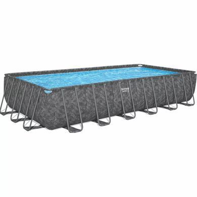 Каркасный бассейн Bestway Grey 561KG (732х366х132 см) с песочным фильтром, тентом и лестницей