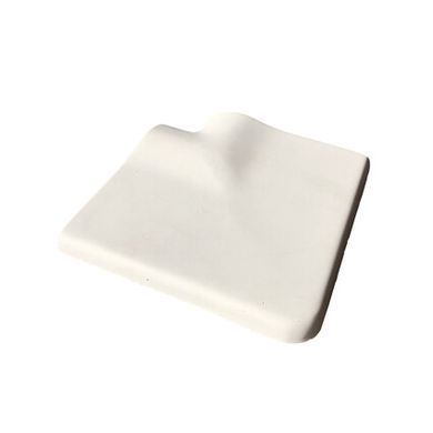 Угловой копинговый камень Aquazone 250x300x50-25 мм, белый