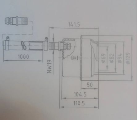 Монтажна ніша для прожектора &Oslash;-110мм, з бронзи