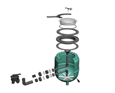 Фильтр PG "FILTRONE LLT" 615мм с боковым клапаном, для 125кг песка, 15м3/ч