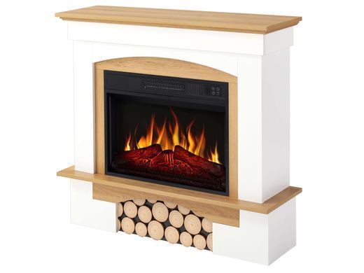 Електрокамін ArtiFlame Woodley AF23S білий/дуб натуральний