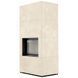 Камин Kratki FLOKI BOX 8 kW &Oslash; 160 в корпусе с керамогранита OXIDE BIANCO