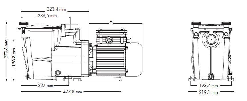 Насос Hayward Super PRO 12-15 м3/г, 220В, 0,87 кВт