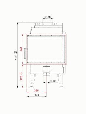 Каминная топка BeF PASSIVE 8 CL
