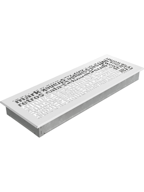Вентиляційна решітка Kratki 17x49 см ABC біла