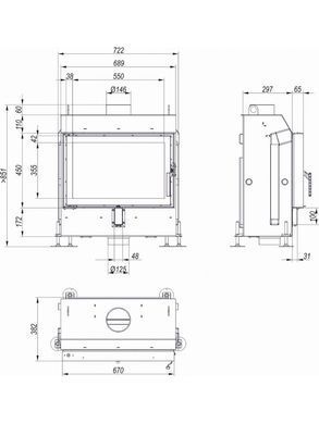Каминная топка Defro Home IMPULS SM BASIC