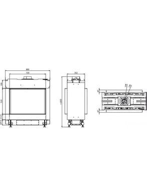 Камінна топка Defro Home VITAL 51 S T - Газ пропан