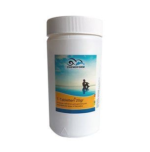 Chemochlor-T-Tabletten (табл. 20 г), 5 кг, медленно растворимый хлор препарат для длительного хлорирования (90% акт. хлора)