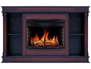 Каминокомплект ArtiFlame Brittany AF25 коньяк с обогревом и звуком горения огня