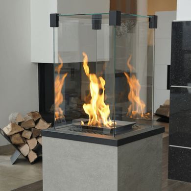 Газовый обогреватель Kratki PATIO MINI керамогранит OXIDE GRIGIO - пульт (8,2 кВт)