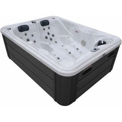 Гідромасажний басейн Aquajoy Bali (210х160х77 см), Сріблясто-білий мармур