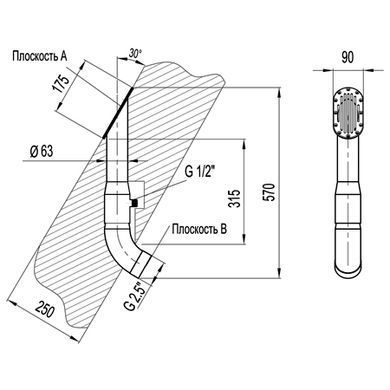 Форсунка для "швидкої річки" (AISI 316L)