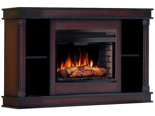 Камінокомплект ArtiFlame Brittany AF25 коньяк з обігрівом і звуком горіння вогню
