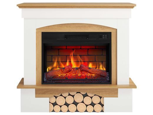Електрокамін ArtiFlame Woodley AF23BS білий/дуб натуральний