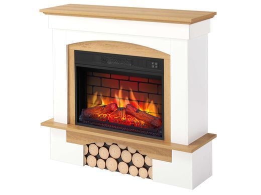 Електрокамін ArtiFlame Woodley AF23BS білий/дуб натуральний