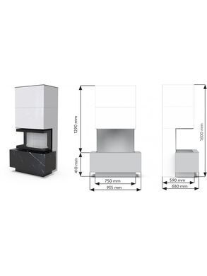 Камінна топка Defro Home INTRA SM C Case1