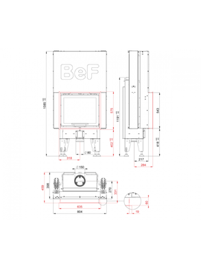 Каминная топка BeF PASSIVE V 6