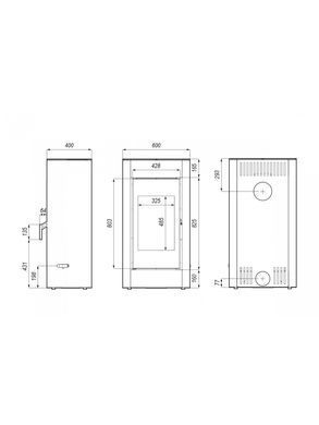 Стальная печь Defro Home SOLUM Коричневый