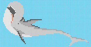Стеклянная мозаика TIBURON 115х223 (2.5 x 2.5 см) на бумаге