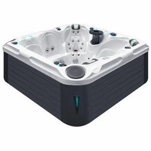 Гидромассажный бассейн Passion Spas Solace (213х213х91 см), Серебристо-белый