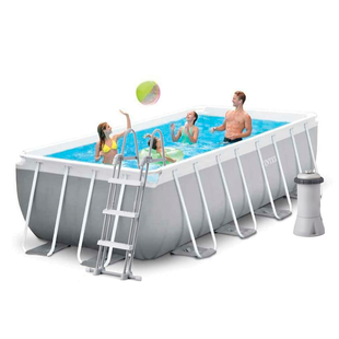 БАСЕЙН КАРКАСНИЙ INTEX, 400Х200Х100 СМ (ФІЛЬТР-НАСОС, СХОДИ)