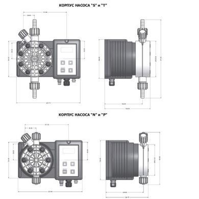 Мембранный дозирующий насос Emec TMSRH0515 Cl 0.1-14 л/ч