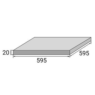 Плитка для террасы Aquaviva Granito Black, 595x595x20 мм