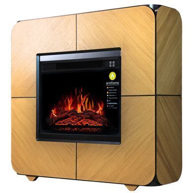 Камінокомплект ArtiFlame CUBE AF23S СВІТЛИЙ ДУБ (З ЗВУКОМ)