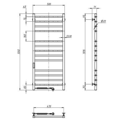 Рушникосушка золота EF Quadro L