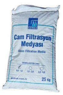 Стеклянная засыпка 0.6-1.0 мм, 25 кг ECO-GLASS-FILTER-MEDIA