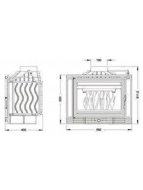 Каминная топка Uniflam 700 ECO с шибером