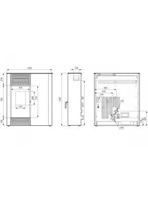 Пеллетная печь Defro Home SLIMPELL Черный