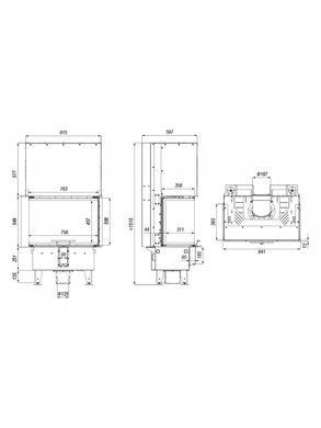 Каминная топка Defro Home INTRA SM C G