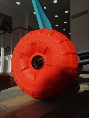 Пляжное кресло-шезлонг Beachstar на 3 колеса + подлокотники и ремень безопасности