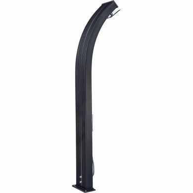Душ сонячний Aquaviva Hybride Dada Curve алюмінієвий з мийкою для ніг, антрацит DS-D363NX, 40 л