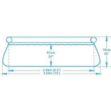 Надувной бассейн Bestway 57270/57109 (305х76 см) с картриджным фильтром