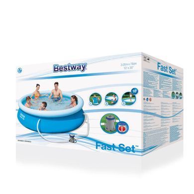 Надувной бассейн Bestway 57270/57109 (305х76 см) с картриджным фильтром