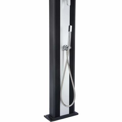 Душ сонячний Aquaviva Hybride Dada Curve алюмінієвий з мийкою для ніг, антрацит DS-D363NX, 40 л