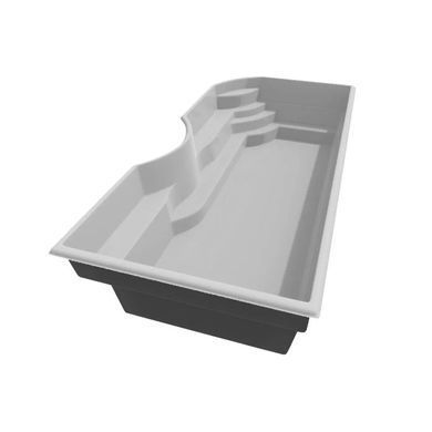 Композитний басейн Корсика 8,5 х3, 8х1, 6 м з утепленням, колір 2D-GREY-NEW, Пропозиція діє тільки на чаші Корсика 2d grey+Thermos та Балі 2d grey + Thermos &mdash; в кількості 1 шт!
