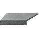 Кутовий Г-подібний елемент бортової плитки Aquaviva Granito Gray, 595x345x50(20) мм (лівий/45&deg;)