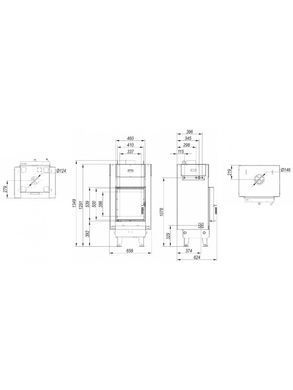 Каминная топка с водяным контуром Defro Home NAVI XSM
