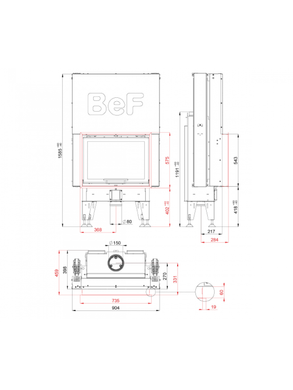 Камінна топка BeF PASSIVE V 7