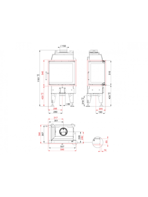 Камінна топка BeF KOMPAKT F. 6 CP PASSIVE