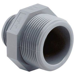 Ніпель перехідний ПВХ Hidroten 1002449, НР-НР, d1"-3/4"