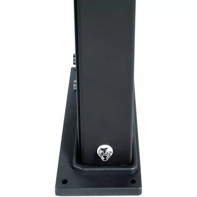 Душ сонячний Aquaviva Hybride Dada Straight алюмінієвий з мийкою для ніг, антрацит DS-D463NX, 40 л