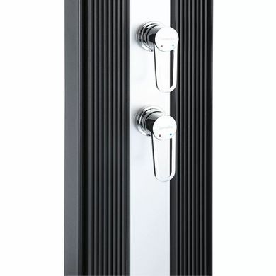 Душ сонячний Aquaviva Hybride Dada Straight алюмінієвий з мийкою для ніг, антрацит DS-D463NX, 40 л