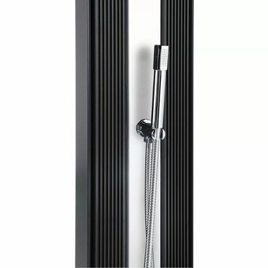 Душ сонячний Aquaviva Hybride Dada Straight алюмінієвий з мийкою для ніг, антрацит DS-D463NX, 40 л