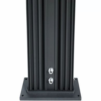 Душ сонячний Aquaviva Hybride Dada Straight алюмінієвий з мийкою для ніг, антрацит DS-D463NX, 40 л
