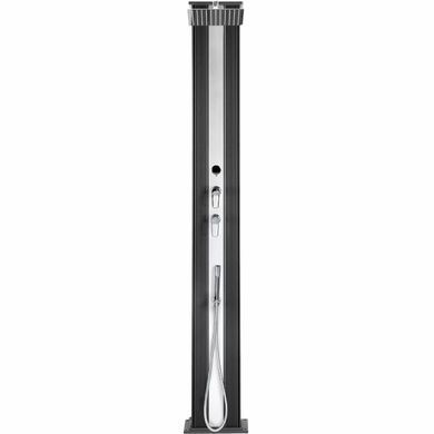 Душ сонячний Aquaviva Hybride Dada Straight алюмінієвий з мийкою для ніг, антрацит DS-D463NX, 40 л