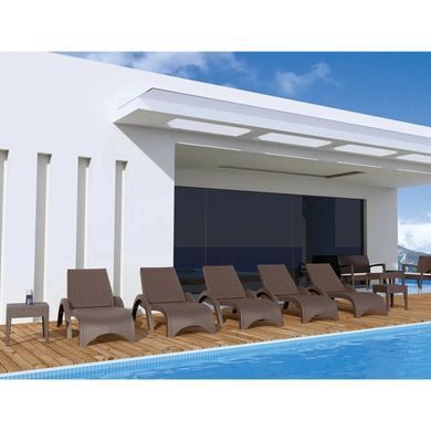 Шезлонг Aquajoy Fiji, коричневый